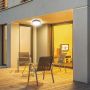VT-8618 18W LED DOME LIGHT 4000K ROUND BLACK FRAME IP44