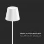 VT-7522 LED 2W TABLE LAMP 4400mA BATTERY 3000K IP54 WHITE BODY