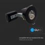 VT-702CL CANLESS FIRE RATED GU10  FITTING IP65 BLACK