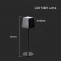 VT-7563 LED 2W TABLE LAMP 3000K BLACK BODY