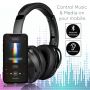 VT-6322 BLUETOOTH WIRELESS HEADPHONE WITH ROTATABLE HEAD-500mah-BLACK