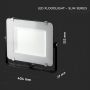 VT-156 150W Naswietlacz LED SMD / Chip SAMSUNG / Barwa:4000K / Obudowa: Czarna  / Wydajnosc: 120lm/w