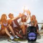 VT-6212 35W Przenosny glosnik karaoke bluetooth /gniazdo USB /slot na karte micro SD/gniazdo AUX/Mikrofon/Podswietlenie LED (30 cm)