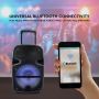 VT-6212 35W Przenosny glosnik karaoke bluetooth /gniazdo USB /slot na karte micro SD/gniazdo AUX/Mikrofon/Podswietlenie LED (30 cm)