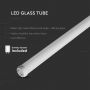 VT-6279 9W T8 LED GLASS TUBE NON ROTATABLE 60CM 6500K