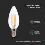 VT-21125 5.5W CANDLE FILAMENT BULB-CLEAR COVER 4000K E14