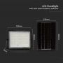 VT 120W LED SOLAR FLOODLIGHT 6400K 12000 mAh BATTERY 3M CABLE SMART IR REMOTE FAST CHARGE