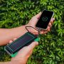 VT-11111 10000mAh SOLAR WIRELESS CHARGER POWER BANK BLACK