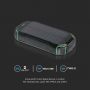 VT-33333 30000mAh SOLAR WIRELESS CHARGER POWER BANK BLACK