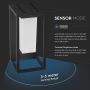 VT-77 2W LED SOLAR WALL LIGHT WITH SAMSUNG LED CHIP 3000K GREY BODY