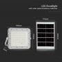 VT 80W LED SOLAR FLOODLIGHT 6400K 6000 mAh BATTERY 3M CABLE SMART IR REMOTE FAST CHARGE WHITE