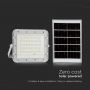 VT 80W LED SOLAR FLOODLIGHT 6400K 6000 mAh BATTERY 3M CABLE SMART IR REMOTE FAST CHARGE WHITE