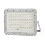 VT 120W LED SOLAR FLOODLIGHT 4000K 12000 mAh BATTERY 3M CABLE SMART IR REMOTE FAST CHARGE WHITE