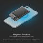 10000mAh 9mm ULTRA THIN MAG SAFE ALUMINUM ALLOY MAGNETIC POWER BANK WIRELESS FAST CHARGE SPACE GREY