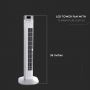 VT-5536 55W LED TOWER FAN WITH TEMPERATURE DISPLAY AND REMOTE CONTROL(36INCH)