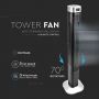 VT-5546 55W LED TOWER FAN WITH TEMPERATURE DISPLAY AND REMOTE CONTROL(46INCH)