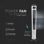 VT-5547 55W LED TOWER FAN WITH TEMPERATURE DISPLAY AND REMOTE CONTROL(46INCH)