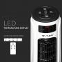 VT-5547 55W LED TOWER FAN WITH TEMPERATURE DISPLAY AND REMOTE CONTROL(46INCH)