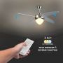 VT-6043-4 60W LED CEILING FAN WITH RF CONTROL-4 BLADES-AC MOTOR