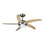 VT-6053-5 60W LED CEILING FAN WITH LIGHT KIT-RF CONTROL-5 BLADES-AC MOTOR