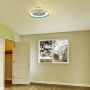 VT-5022 50W Lampa sufitowa LED z wentylatorem / Sterowanie RF / Barwa:3 w 1 / Ring dekoracyjny: Niebieski