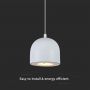 VT-7795 LED HANGING LAMP D:100 ADJUSTABLE WIRE & TOUCH LIGHT ON/OFF 3000K LIGHT GREY BODY