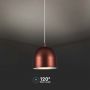 VT-7795 LED HANGING LAMP D:100 ADJUSTABLE WIRE & TOUCH LIGHT ON/OFF 3000K BROWN BODY