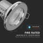 VT-885 5W SPOTLIGHT FIRERATED FITTING SAMSUNG CHIP 6400K -CHROME DIMMABLE