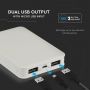 VT-3503 5000mah POWER BANK-WHITE