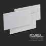 VT-712 12W Lampa scienna LED / Barwa:3000K / IP20 / Obudowa: Szara