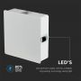 VT-704 4W LED WALL LIGHT 3000K IP65 WHITE BODY SQUARE