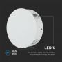 VT-706 4W LED WALL LIGHT 4000K IP65 WHITE BODY ROUND