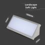 VT-8054 12W Lampa scienna LED / Ukosna / Barwa:6400K / Obudowa: Szara