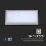 VT-8054 12W Lampa scienna LED / Ukosna / Barwa:6400K / Obudowa: Szara