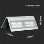 VT-767-7 7W LED SOLAR WALL LIGHT 4000K -WHITE +BLACK BODY