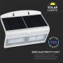 VT-767-7 7W LED SOLAR WALL LIGHT 4000K -WHITE +BLACK BODY