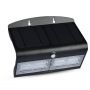 VT-767-7 7W LED SOLAR WALL LIGHT 4000k - BLACK BODY