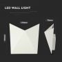 VT-825 5W LED WALL LIGHT 3000K -WHITE BODY