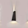 VT-826 6W LED UP-DOWN WALL LIGHT 3000K -BLACK BODY