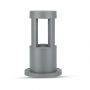 VT-830 10W Slupek ogrodowy / Barwa:3000K / Obudowa: Szara / Wysokosc 25 cm