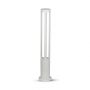 VT-820 10W LED BOLLARD LIGHT 6400K WHITE BODY 80CM HEIGHT