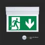 VT-519-S 2W WALL SURFACE EMERGENCY EXIT LIGHT WITH SAMSUNG LED 6000K