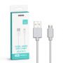 VT-5301 1M MICRO USB CABLE-WHITE(PEARL SERIES)