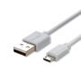 VT-5301 1M MICRO USB CABLE-WHITE(PEARL SERIES)