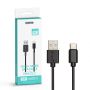 VT-5302 1M TYPE-C USB CABLE-BLACK(PEARL SERIES)