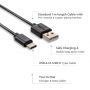 VT-5302 1M TYPE-C USB CABLE-BLACK(PEARL SERIES)