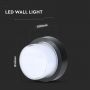 VT-828 12W LED WALL LIGHT 3000K,BLACK -ROUND