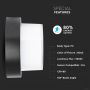 VT-828 12W LED WALL LIGHT 3000K,BLACK -ROUND