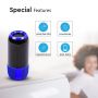 VT-6211 2*3W LED LIGHT BLUETOOTH SPEAKER WITH USB & TF CARD SLOT-BLUE