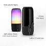 VT-6211 2*3W LED LIGHT BLUETOOTH SPEAKER WITH USB & TF CARD SLOT-BLACK